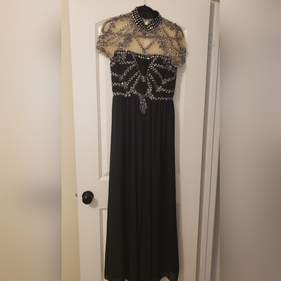 Yusef al jasmi beaded prom dress/ jumpsuit - Picture 3 of 7